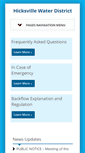 Mobile Screenshot of hicksvillewater.org